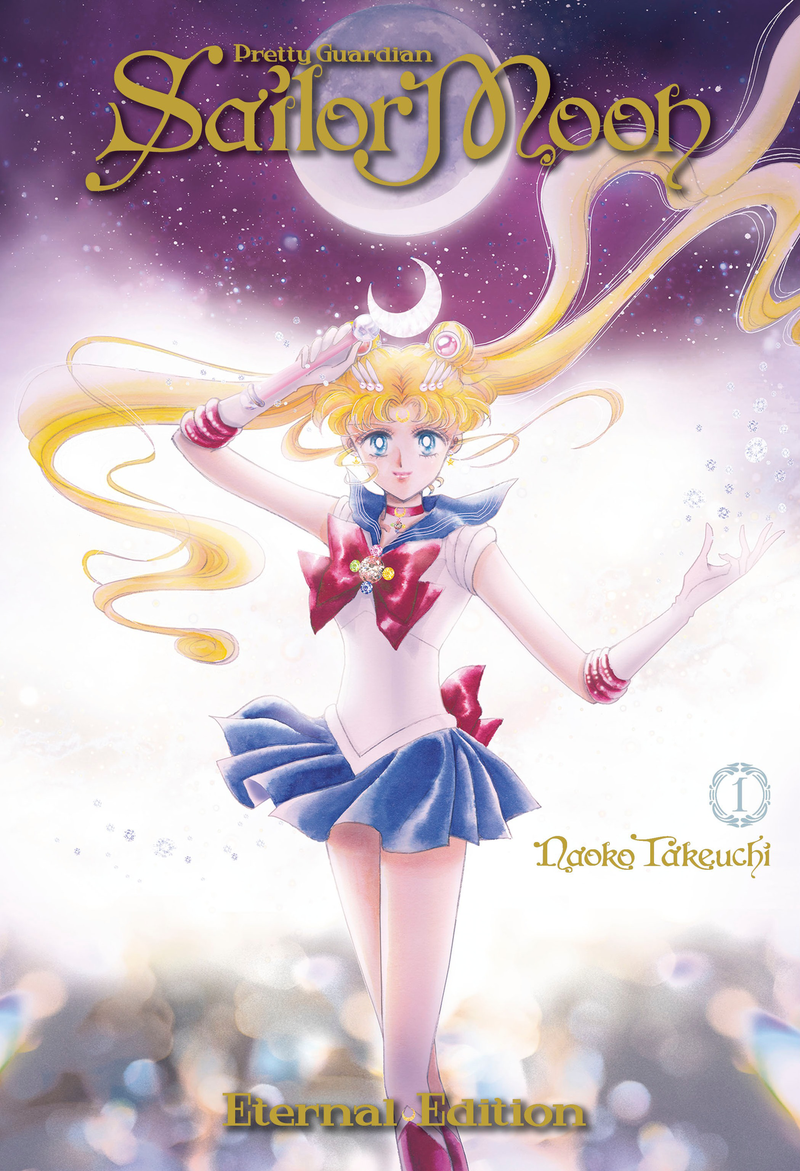 The full cover for the first volume of Pretty Guardian Sailor Moon in the Eternal Edition format.